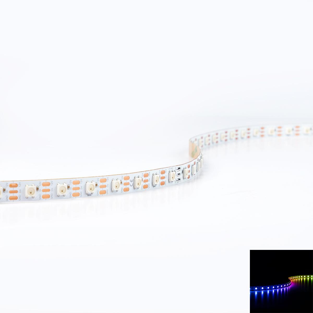 Einzeln Adressierbarer LED-Streifen WS2812B RGB 12V LED Strip 5M 7.2W/m 60LED/m 10mm IP20