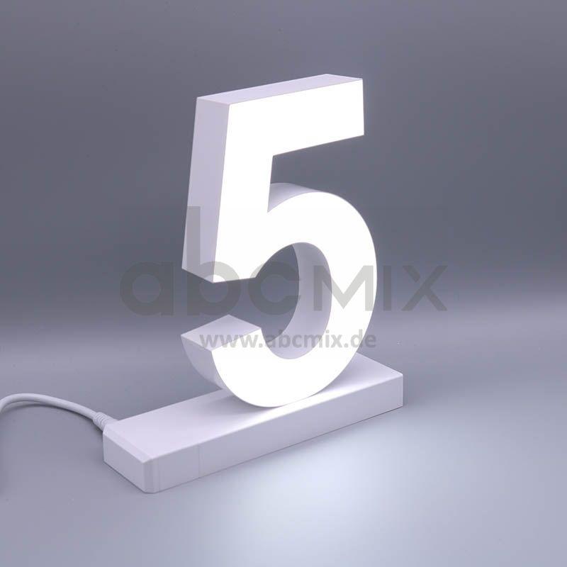 LED Buchstabe Click 5 für 175mm Arial 6500K weiß