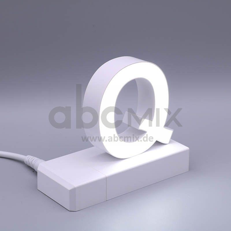 LED Buchstabe Click Q 75mm Arial 6500K weiß