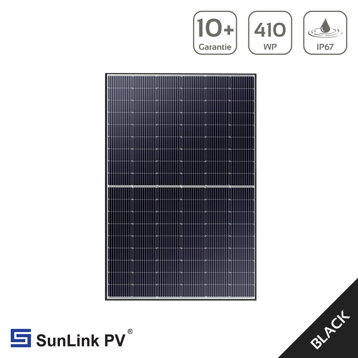 SunLink 410 Watt Black Frame Solarmodul SL5M108-410 - MwSt: 0% NUR für Privatkunden