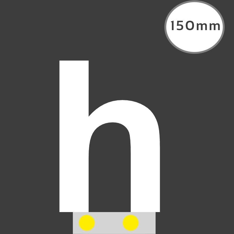 LED Buchstabe Slide h für 150mm Arial 6500K weiß