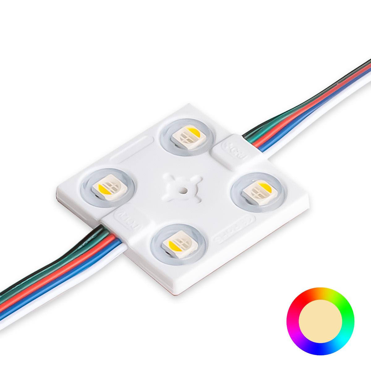 LED Modul 1,44W 12V 160° IP65 - Lichtfarbe: RGB+3000K