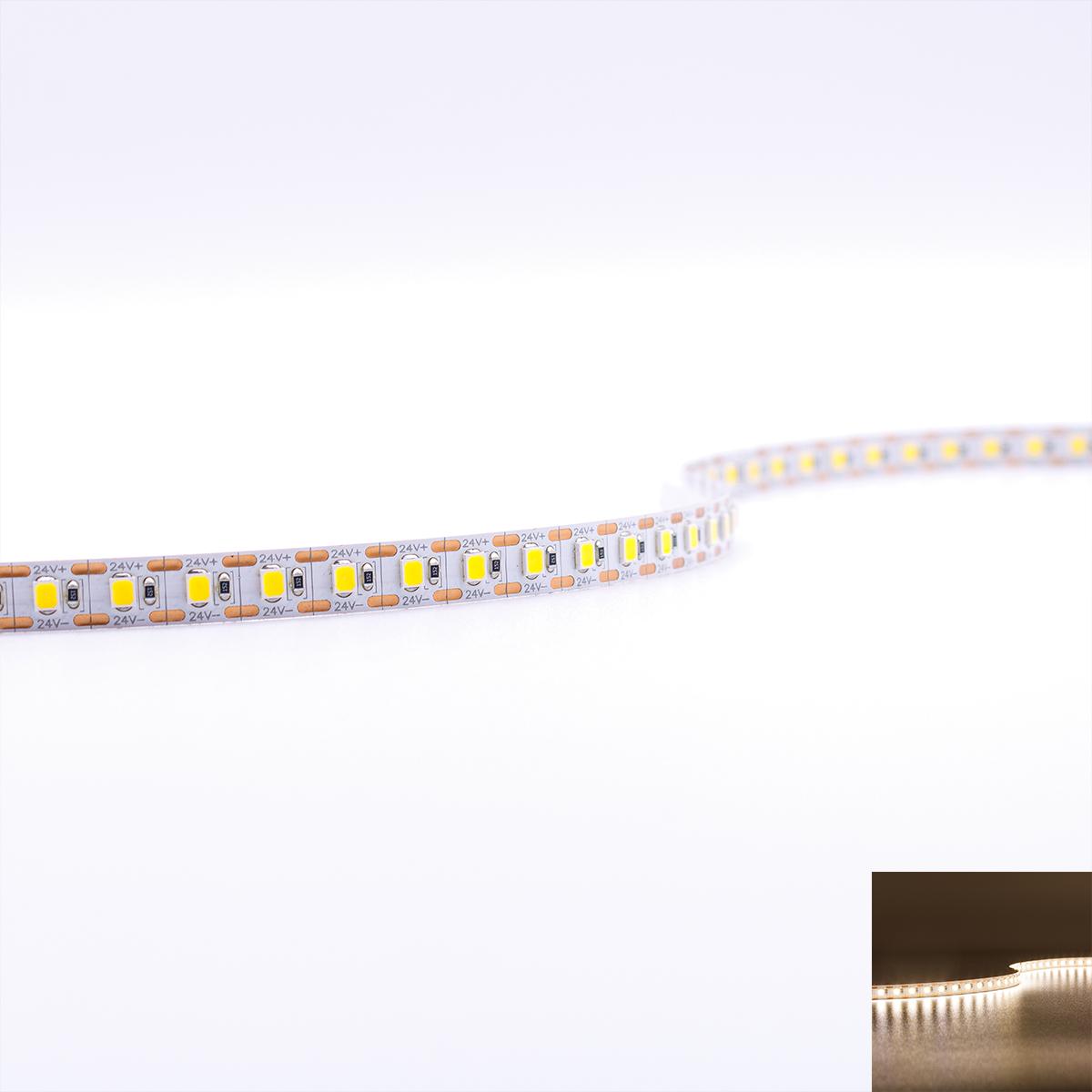 Single Cut 24V LED Streifen 5M 15W/m 120LED/m 8mm - Lichtfarbe: Neutralweiß 4000K - Schutzart: IP20