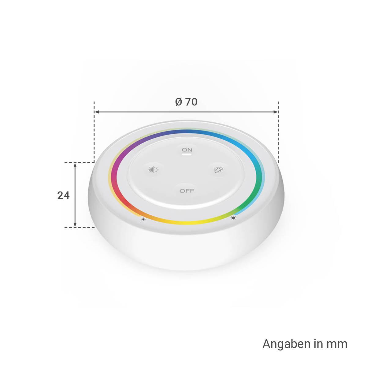 MiBoxer RGB+CCT Wandschalter / Fernbedienung Weiß Dimmen Farbsteuerung Schalten S2-W