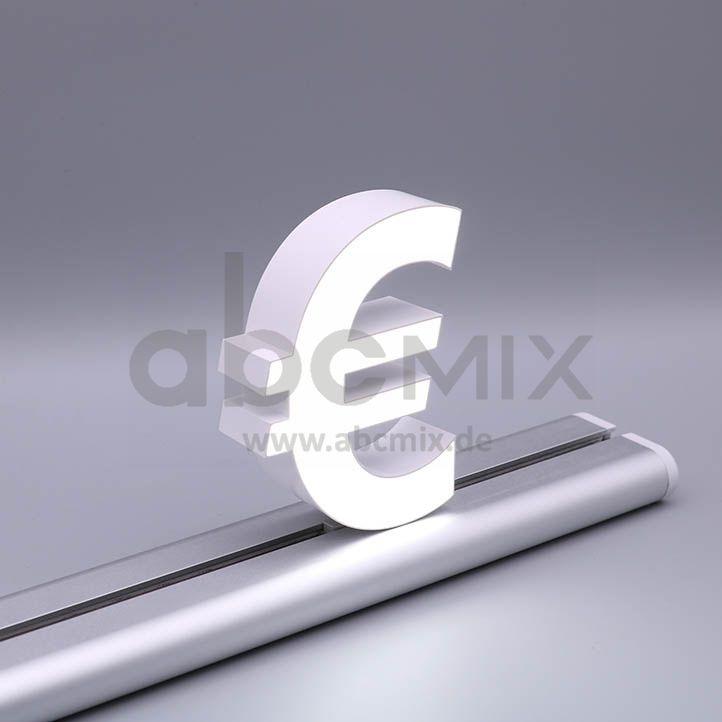 LED Buchstabe Slide € Euro-Währungszeichen für 100mm Arial 6500K weiß