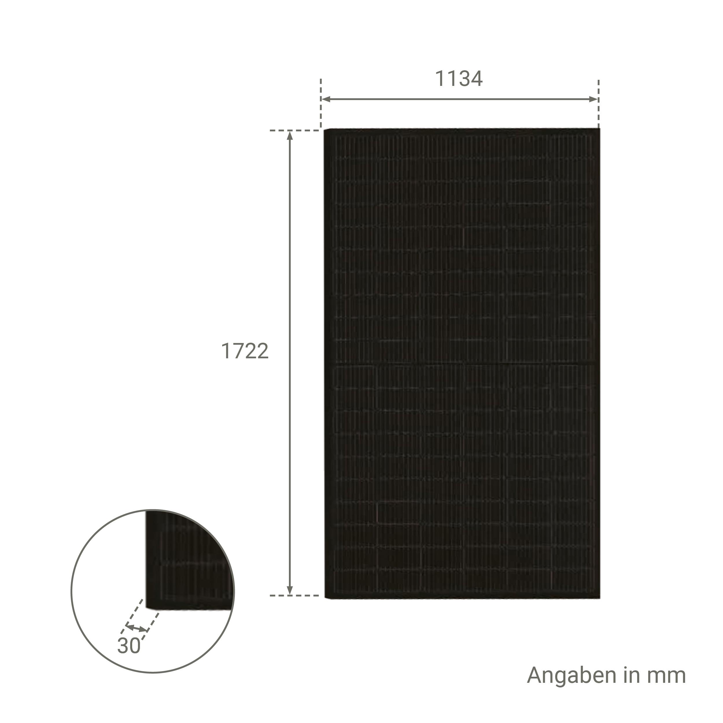 JASolar 405 Watt Full Black Photovoltaikmodul JAM54S31-405MR - MwSt: 0% NUR für Privatkunden