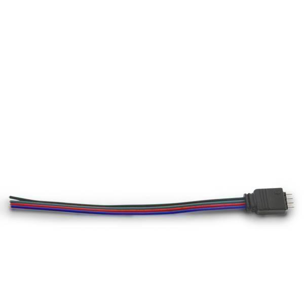 RGB LED Flachbandkabel Stecker 4polig offenes Kabelende