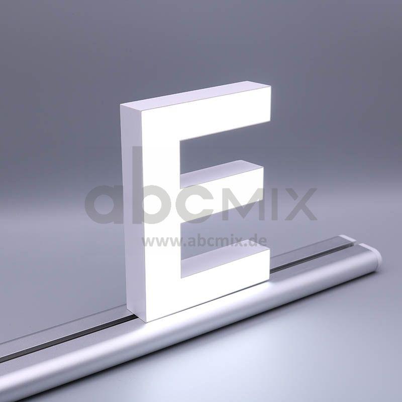 LED Buchstabe Slide E 150mm Arial 6500K weiß