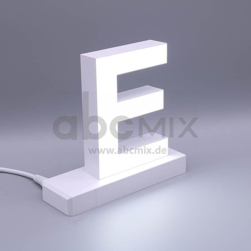LED Buchstabe Click E 125mm Arial 6500K weiß