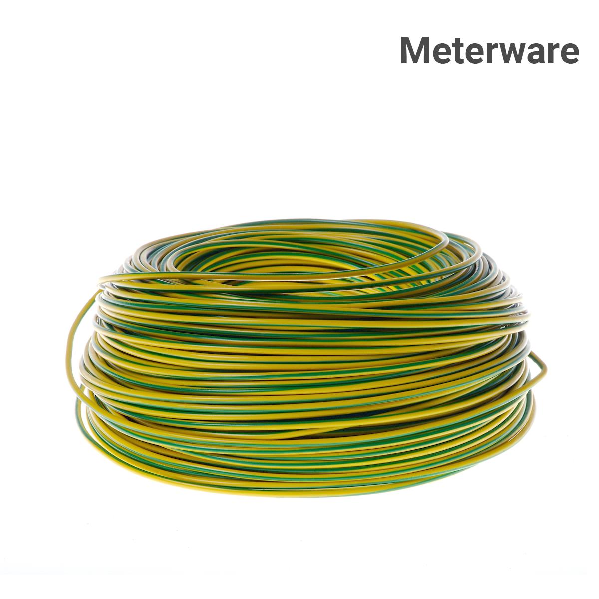 Erdungskabel H07 V K Ring 1x16mm² Meterware Außen gelb/grün - MwSt: 0% NUR für Privatkunden