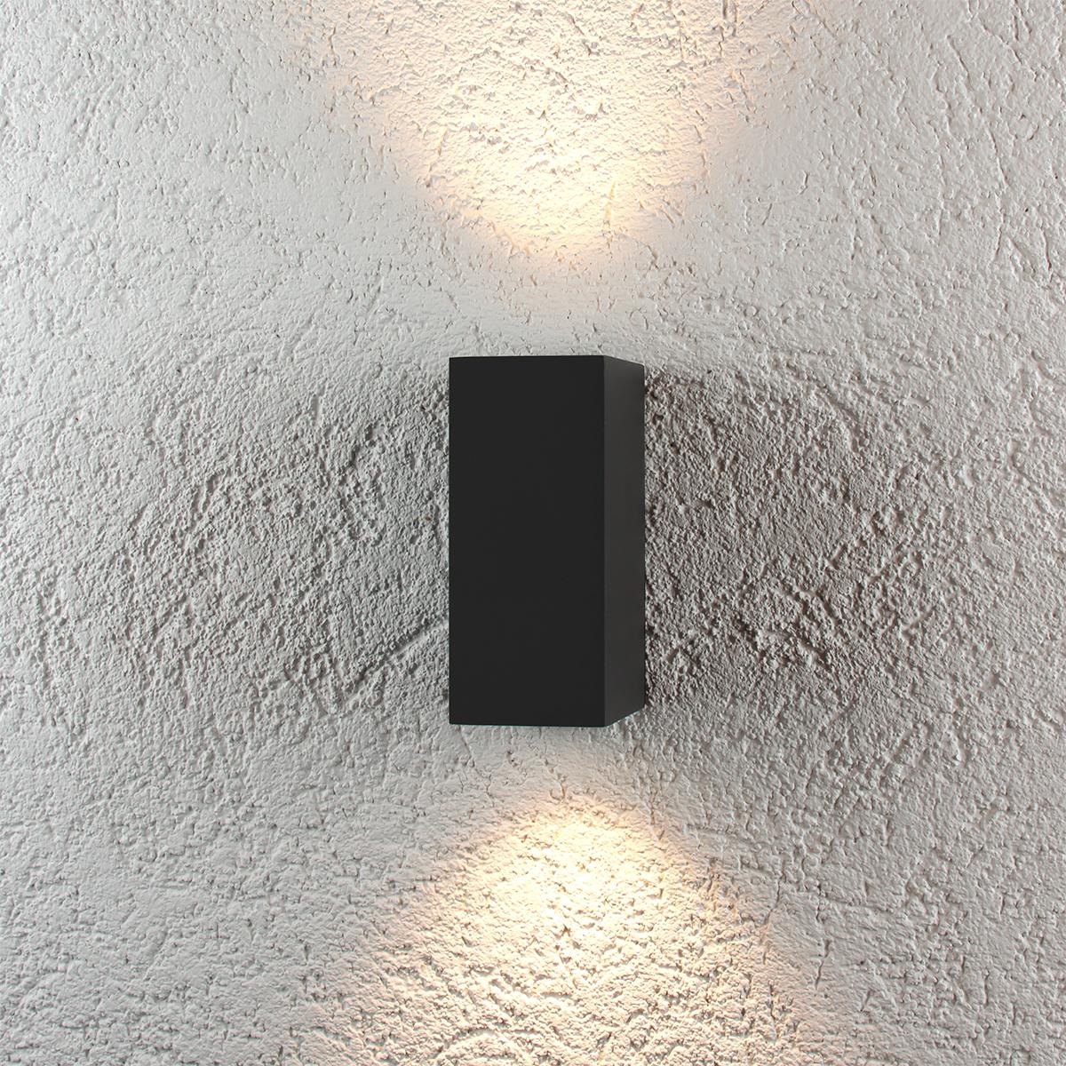 Außenleuchte UP&DOWN Light eckig für GU10 IP54 - Farbe: Anthrazit