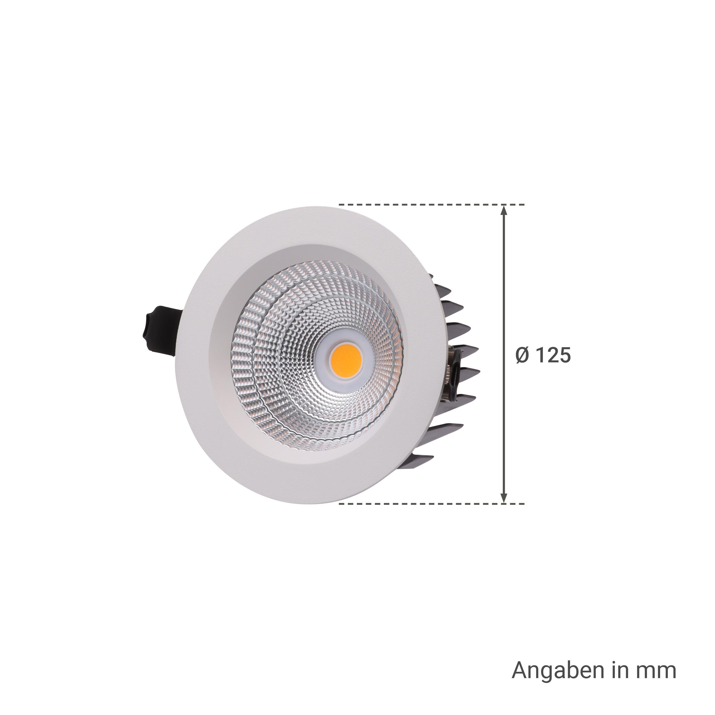 LED Einbaustrahler 60° dimmbar - Ausführung: 20W 4000K