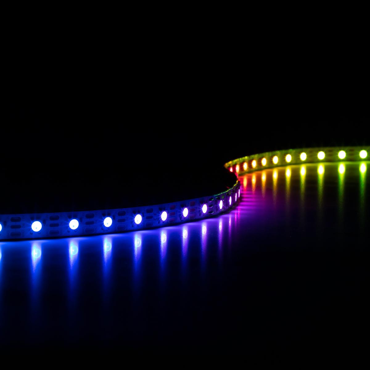Einzeln Adressierbarer LED-Streifen WS2812B RGB 12V LED Strip 5M 7.2W/m 60LED/m 10mm IP20