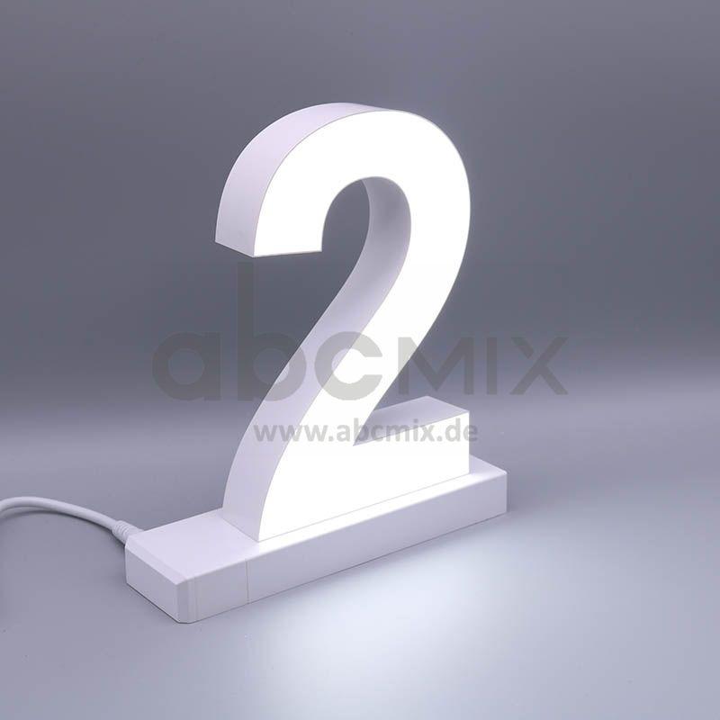 LED Buchstabe Click 2 für 175mm Arial 6500K weiß