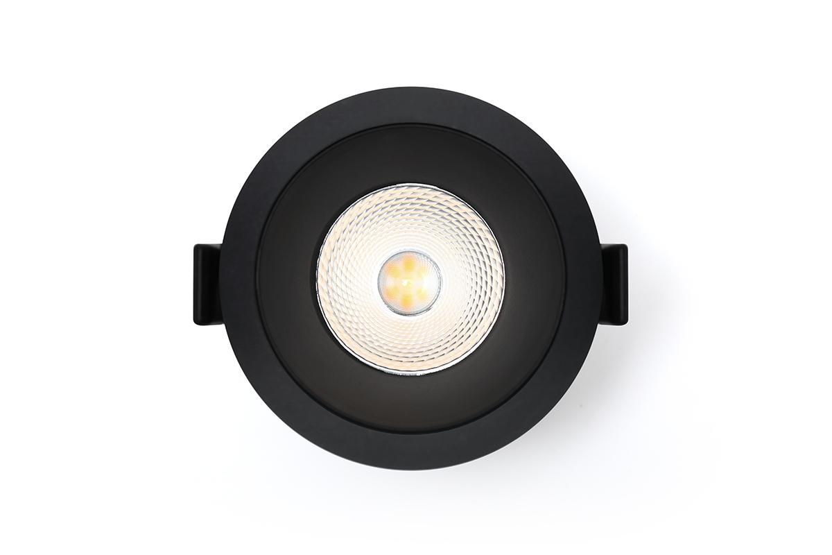 LED Einbaustrahler 6W Ø81mm 40° dimmbar - Lichtfarbe: Neutralweiß 4000K - Farbe: Schwarz
