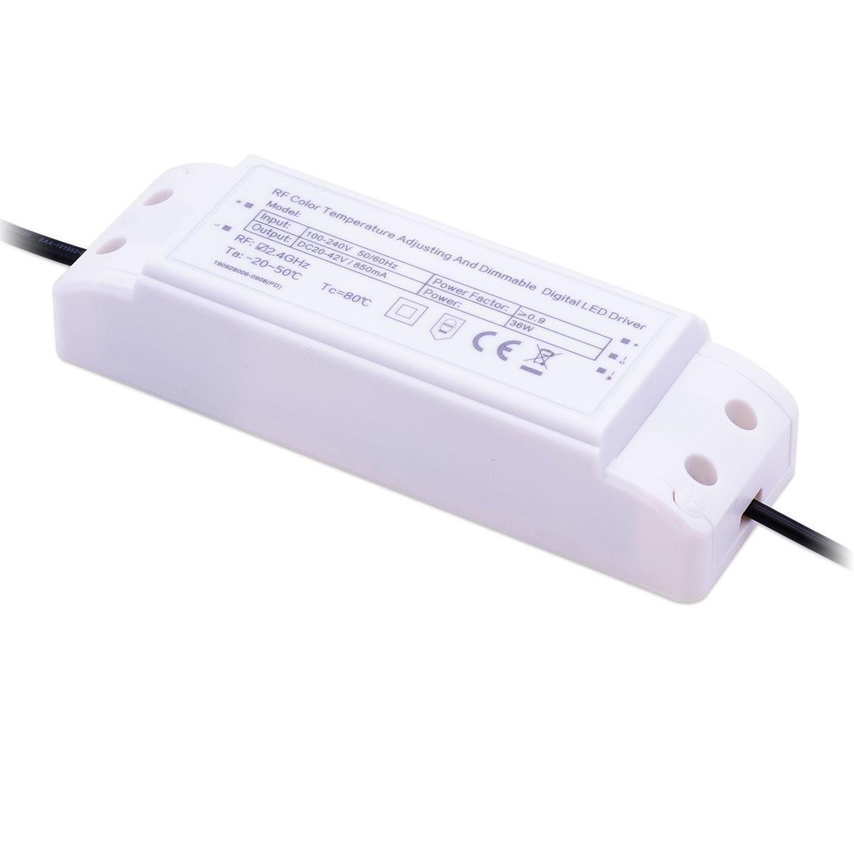 LED Treiber CCT Controller 48W 20-42V 1.100mA dimmbar über 2.4GHz Fernbedienung