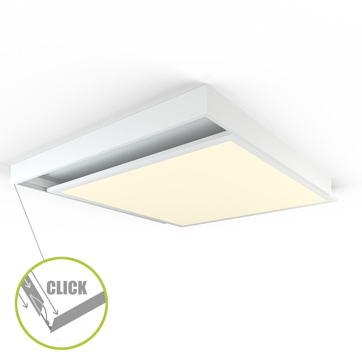 Hochwertiges LED Panel Slim 62x62cm 4000K Lichtlampe Leuchte 40W Weiß-Pro Serie 