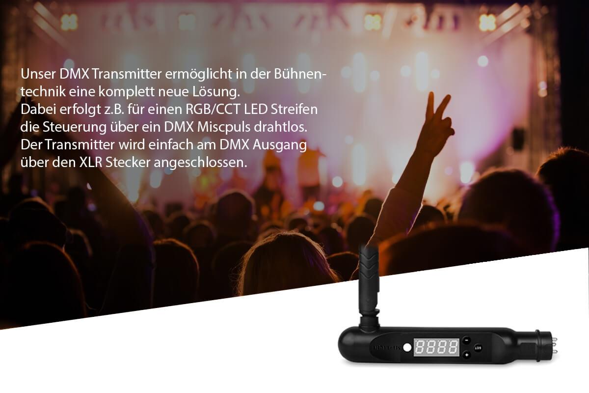 MiBoxer DMX 512 LED Transmitter 6dBmn DC5V Reichweite 30m FUTD01