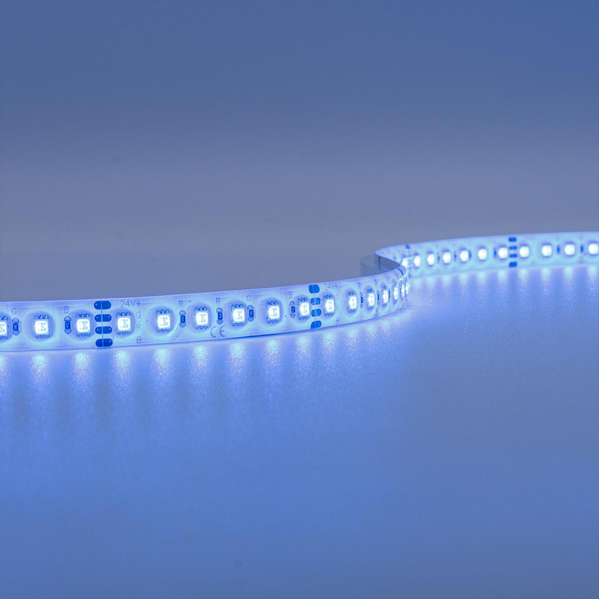 HighLumen 24V LED Streifen 5M 18W/m 120LED/m 10mm Farbwechsel - Lichtfarbe: RGB - Schutzart: IP65