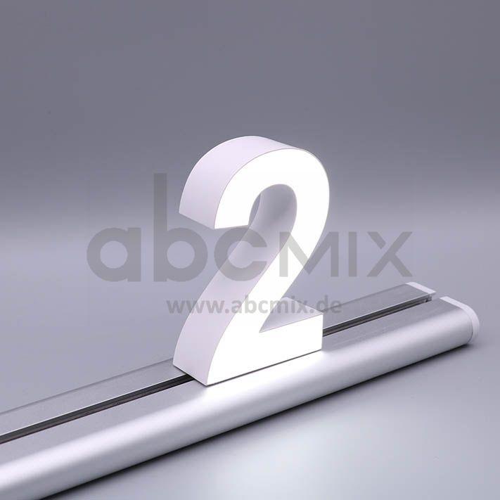 LED Buchstabe Slide 2 für 100mm Arial 6500K weiß