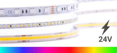 LED-Streifen Dimmbar Ohne Gleichrichter 220V AC 120 LED/m Neutrales Weiss  IP65 High Lumen nach Mass Breite 12mm Schnitt alle 10